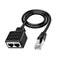 Miniatyrbillede 1 af 5: RJ45 Gigabit Netværks Splitter 1 til 2 Veje 100m Transmission To Enheder Adgang Ethernet Splitter Kobler Kontakt Modulært Stik til Kontor