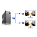 Miniatyrbillede 2 af 2: 1 Ind 2 Ud Split Screen VGA Kabel