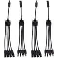 2 sæt fotovoltaiske solcellekabler, Y-gren, parallelkabel, PV-adapter, han/hun-stik IP67 1000VDC LTY4