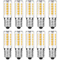 Förpackning med 10 E14 LED-lampor - Kallvit 6000K - 5W - Motsvarar 50W glödlampa - 500LM - Ej dimbar
