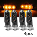 Miniatyrbillede 2 af 4: 4 stk. 12V 8mm Mini Motorcykel LED Blinklys Gul Blinkende Lys Blinklys Lampe Moto Indikator Lampe Tilbehør