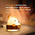 Miniatyrbillede 3 af 5: Natlampe til børn, Bjørn Natlampe til børn, Bærbar USB genopladelig natlampe, Babyværelse natlampe til læsning, søvn og afslapning