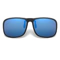 Flip-Up Sunglasses Clip-On Blue Mirror Lens