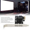 Miniatyrbillede 4 af 5: PCIe SATA 3.0 Udvidelseskort til Desktop - Stabil 6 Gbps Transmission, Plug and Play Controller