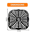 Miniatyrbilde 3 av 5: Instant Vortex Plus 6qt Luftfrityr Grillplate, Oppgradert Kvadratisk Grillpanne