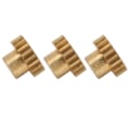Miniatyrbilde 1 av 5: RC Motor Gear 20T M0.6 Kobber RC Motor Pinion Sett for 1/12 1/16 RC Biler for 370 380 390 Motorer 3 stk