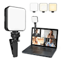 Miniatyrbillede 4 af 5: FL02 Mini Kamera Fill Light LED Live Selfie Lys Mobiltelefon Computer Fill Light Videokonference