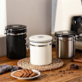 Miniatyrbillede 4 af 5: Kaffebeholder Lufttæt Bønnebeholder med Datosporing Rustfrit Stål Køkken Opbevaringsboks 1,8L