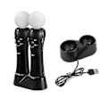 Miniatyrbillede 1 af 5: Spilkontrol Oplader Kompatibel Med Ps4 Vr Move Controller Playstation Play Station Ps4 Opladning