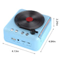 Pikkukuva 3 / 5: Levy soitin Langaton Bluetooth-ääni Retro Luovat Mini Kannettava Kortti Insert Pieni Kaiutin Subwoofer Lahja 20240358