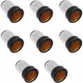 LED-ljusadapter - 8 st lamphållaromvandlare glödlampsbasadapter glödlampshållartillbehör (B15 till E14)