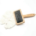 Miniatyrbild 5 av 5: Mattborste Macrame Mattapperi Vävning Bomullsrep Vävningskam Djurhåravlägsnande Öppen Knop Kardning