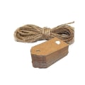 Miniatyrbillede 1 af 3: Papirlabels med snor, 50-pak