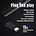Miniatyrbillede 4 af 5: PS5 Trådløs Mikrofon, Spilkonsol Mikrofon, Med Switch Kompatibel Med Nintedno Switch PS5 PS4/Wii U Spil Trådløs Mikrofon (Hvid)