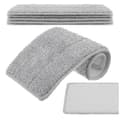 Mop Cover 33 cm for Narrow Flat Mop, Velcro, 5-pack Grey