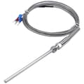 Ståltemperaturgivare Pt100 Rtd Sensor Kabel 2m 98 Mm 3 Ledningar -50 ~ 400 Celsius