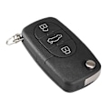 Miniatyrbillede 1 af 5: 3 Knapper Flip Bil Nøgle Skall Etui til Au-di A2 A3 A4 A6 A8 TT CR2032