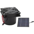 50W Soldrevet Udsugningsventilator Effektiv Varmeafledning Panel Ventilationssæt (5-12V)