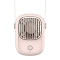 Personlig Halskæde Mini Ventilator Håndfri Bærbar Ventilator USB, Ventilator Håndholdt Ventilator - FARVE: pink