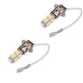 2x H3 9 LED SMD Bil Auto Hvit Kjørlys Lampe Pære 240783