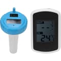 Letlæseligt flydende trådløst solcelledrevet pooltermometer, digitalt termometer til swimmingpools, vandlande, varme kilder og badeværelser