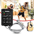 Miniatyrbilde 1 av 5: Fishman 4-bånds 301 EQ-tuner Piezo-mikrofon forforsterker-blanding akustisk gitar pickup