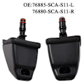 Miniatyrbilde 3 av 5: 2024 Venstre & Høyre Side Frontlyskaster Vaskedyse For Honda Crv 2002-2006_subaoe