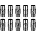 Miniatyrbillede 1 af 5: 10 stk Magnetiske Smykke Armbåndslukninger til Læder Halskæde Armbånds Snorende Kapper til Smykkefremstilling (Sort, 6 mm)