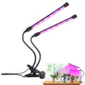 LED Plant Lighting - Dual Full Spectrum Grow Light with Clip