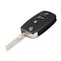 Miniatyrbillede 2 af 5: 3 Knapper Flip Bil Nøgle Skall Etui til Au-di A2 A3 A4 A6 A8 TT CR2032