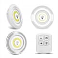 3 Wireless Spotlights with Remote Control - LED Lamps Cool White