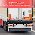 Miniatyrbillede 3 af 3: 2 stk. Biltrailer 12V LED Trailerlys Baglygter Bilmarkør Baglygter Kørelys