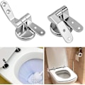 Pikkukuva 3 / 5: WC-istuimen saranoiden korvaavat kiinnitystarvikkeet, sinkkiseos, WC-istuimen sarana, puu-, hartsi- ja MDF-istuimille, C