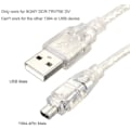 Miniatyrbillede 2 af 5: Cy USB Han til Firewire IEEE 1394 4-polet Han iLink Adapterledning Kabel til DCR-TRV75E DV 1m USB Firewire Kabel