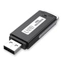 Miniatyrbillede 1 af 5: USB-flashdrev stemmeoptager genopladelig digital stemmeoptager til pc-mødeinterview 16G