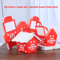 Miniatyrbild 4 av 5: 50-pack Julpapperspresentaskar - Husformade Godisaskar - Kreativa Pappersgodisaskar för Julparty Dekoration