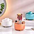 Miniatyrbillede 4 af 5: 360° roterende makeup-arrangør til kosmetik, smykker til toiletbord, soveværelse, kontorartikler, opbevaring