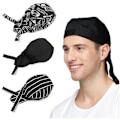 Pikkukuva 1 / 5: 3 kappaletta unisex-kokin hattua, kokin hattua, kokin hattua, säädettävät nauhahatut, kokin hatut miehille,