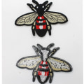 Miniatyrbilde 2 av 5: 4 stk Bie Broderte Stryke-På-Lapper Broderi Applikasjon Av DIY Fa C