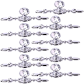 Miniatyrbillede 1 af 5: Krystal Skuffe Kommode Knapper Træk Håndtag, 10 stk 4,7\" Diamant Skabsknapper, Bling Skabstræk, Gla H