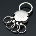 Miniatyrbilde 1 av 5: Nøkkelring - Blank Krom - Rund Design - 5 Utbyttbare Ringer Y