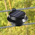 Miniatyrbillede 1 af 5: Sorte Solcellehegnlys, Solcellelys til Terrasse G