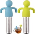 Miniatyrbilde 1 av 5: 2 stk rustfritt stål silikon teinfuser, hengende tefilter