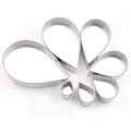 Miniatyrbild 1 av 5: 7 st cookie cutters drop cookie cutter kex fondant kakform kakformar för kakor sockerbröd gör kex choklad (silver)