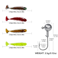 Miniatyrbild 3 av 5: Mjukt fiskedrag 6cm - Maskdrag, mjuka fiskedrag för öring