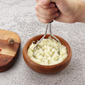 Miniatyrbillede 2 af 5: køkkenredskaber - Sort rustfrit stål kartoffelmoser, frugt- og grøntsagspresse,