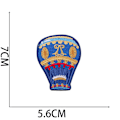 Miniatyrbillede 2 af 5: Stryge-på-lap, 17 STK Varmtluftballon Lap Sticker Stryge-på-lap eller Sy-på-lap til Tøj T-shirt Jeans Jakke J