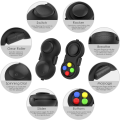 Miniatyrbild 2 av 5: Fidget-leksaker Anti Stress, Fidget-leksaker Anti Stress, Fidget Pad 8 Funktion Fidget Toy Cube Controller S