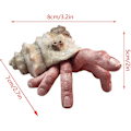 Miniatyrbillede 2 af 4: Finger Crab Statue, Fingercrab Creepy Weird Realistic Horror Resin Model, Desktop Ornament Halloween
