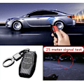 Miniatyrbillede 4 af 4: (En kulfiber + sort) ABS kulfiber skal + silikone nøgle etui nøglering til Ford Focus